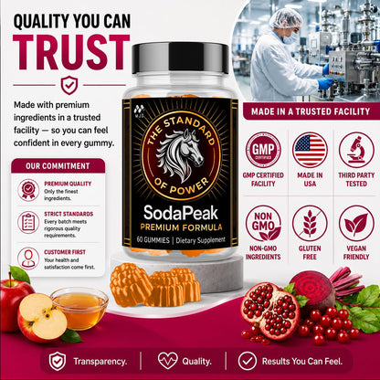 Soda Peak Gummies for Men, SodaPeak Premium Male Gummys 2-Pack, 120 Gummies