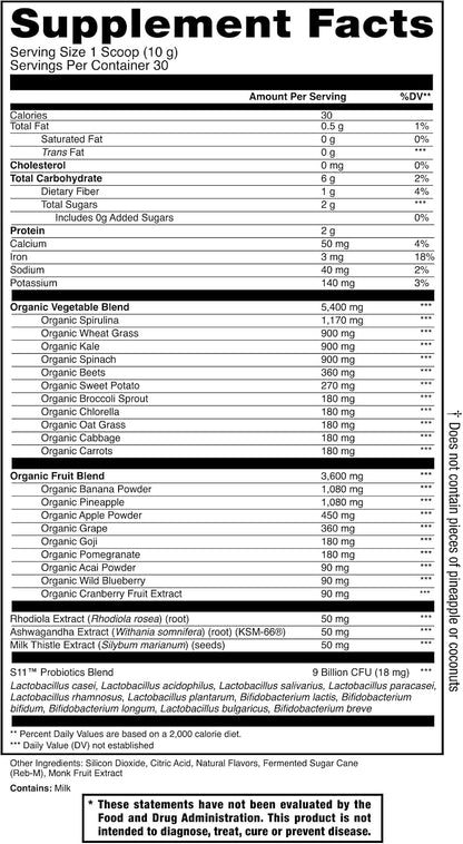 Jocko Fuel Greens & Creatine Bundle - Greens & Superfood Powder + Creatine Powder