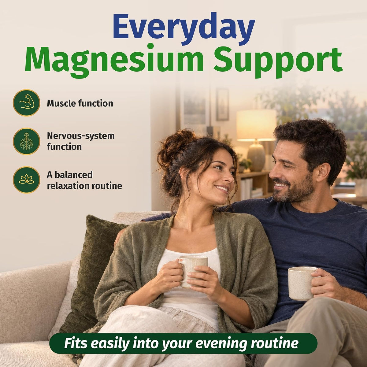 1 Body Magnesium Glycinate Complex, High Absorption, 60 Vegan Capsules
