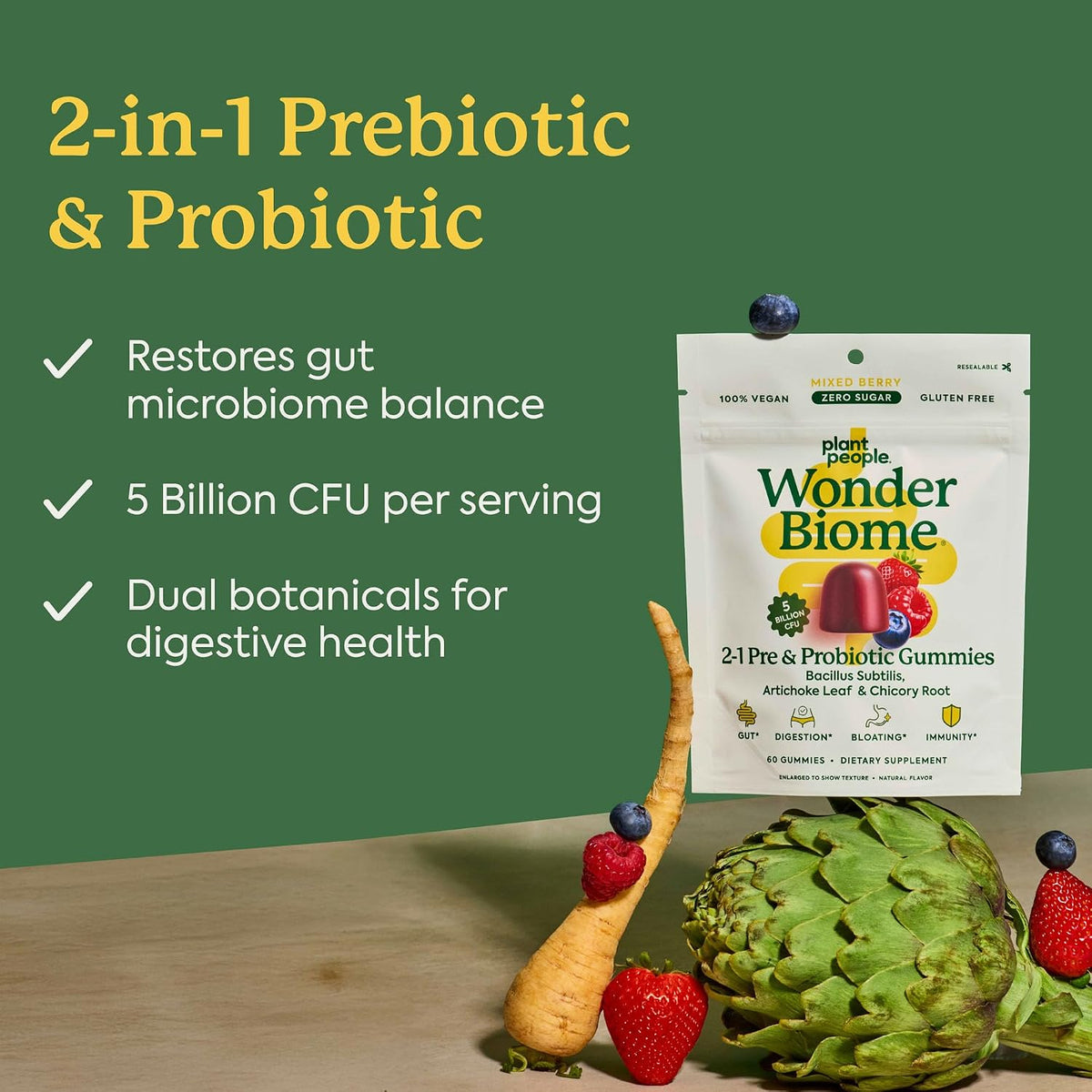Plant People Wellness Bundle – Zero Sugar Digestive & Wellness Support (60 Ct Each)
