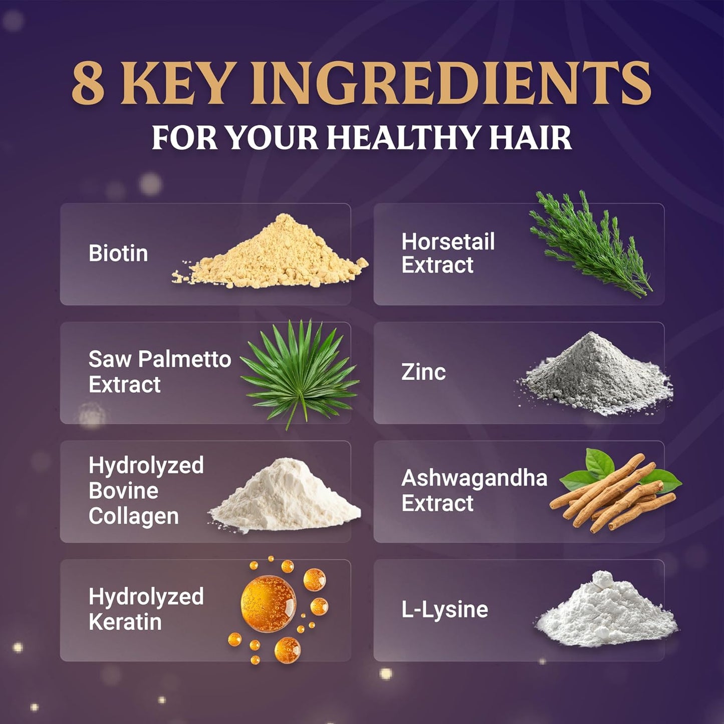 EVERFAITH Hair Formula Plus - Hair Growth Vitamins - Biotin for Hair Growth for Women & Men - with Keratin, Collagen, Saw Palmetto, Horsetail, Zinc, Ashwagandha, L-Lysine, Iron & More - 60 Capsules