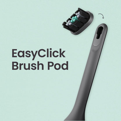 quip Ultra and Ultra Lite EasyClick Brush Pod Refill Heads, Black, 4 Pack