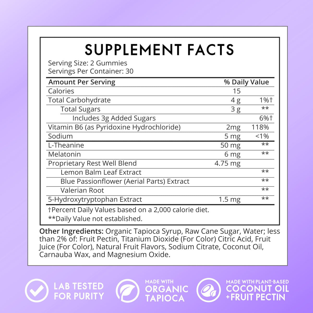Sugarbear Sleep Aid Gummies for Adults with Melatonin 6mg, Magnesium