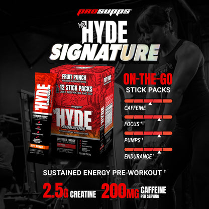 ProSupps Mr. Hyde Signature Pre Workout Powder with Creatine, Beta Alanine & Caffeine - Performance, Energy & Endurance - Clean Fitness & Gym Supplements for Men & Women (Blue Razz, 30 Servings)