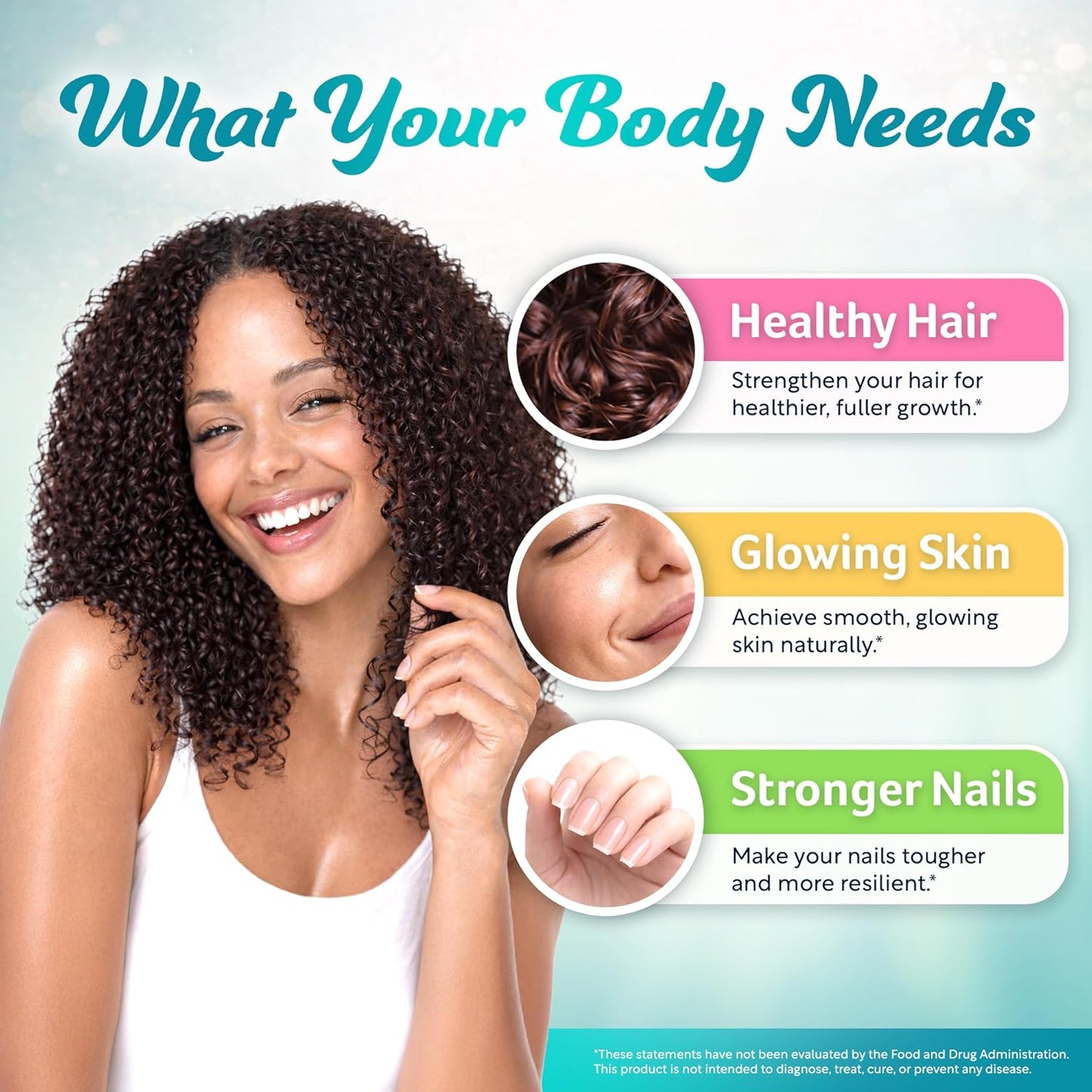 Biotin | Collagen| Keratin 60ct Hair Skin & Nails Vitamin For Women and Men
