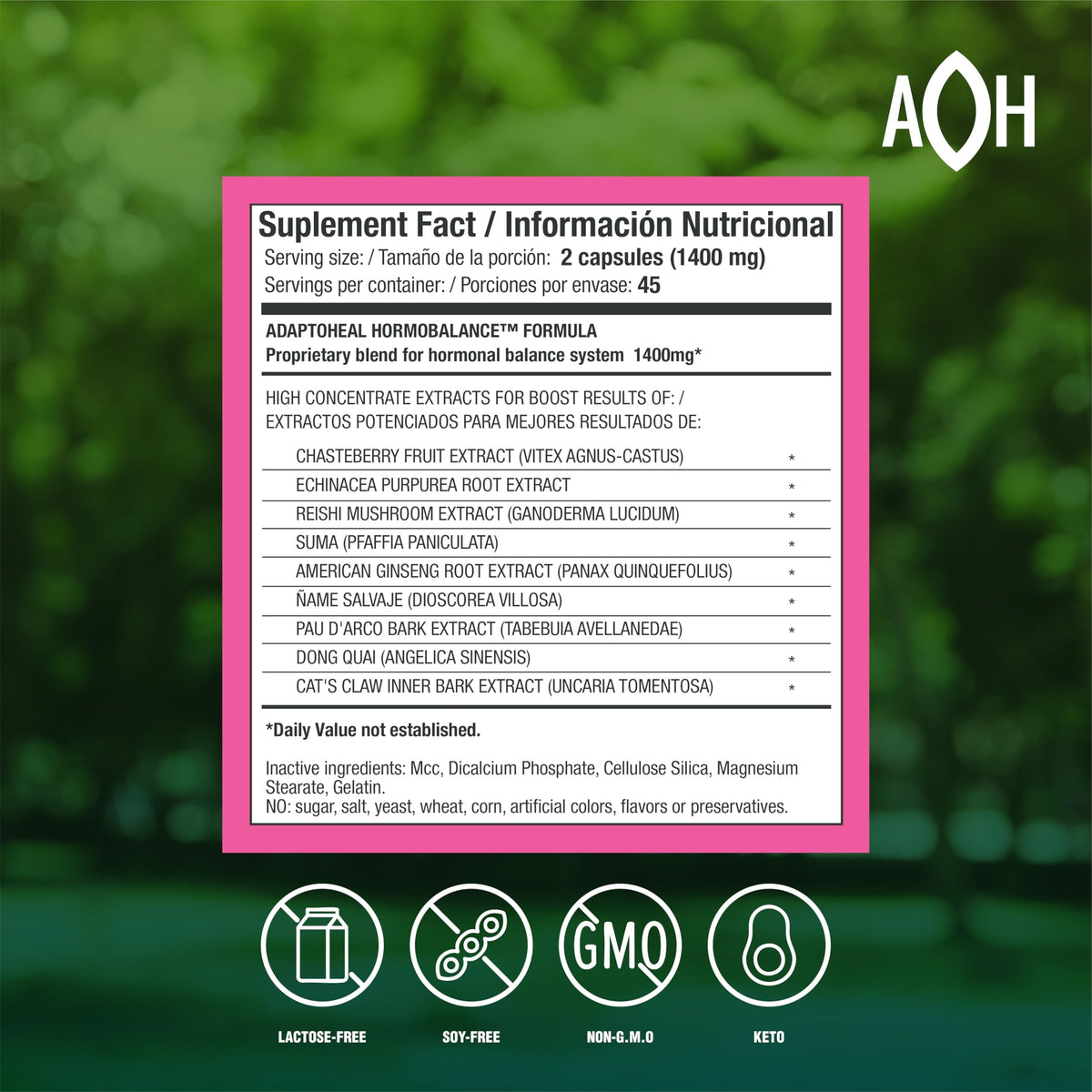 ADAPTOHEAL Hormobalance Hormone Balance for Women (180 Capsules)