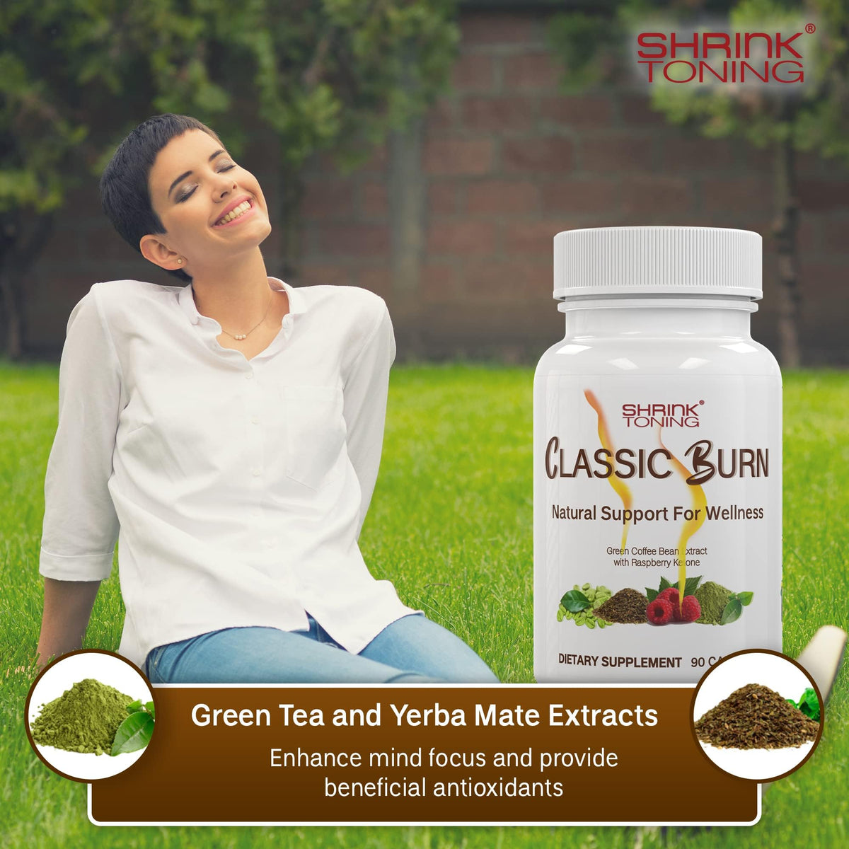 shrink Classic Burn - Pure Green Coffee Bean Extract and Raspberry Ketones with 45%