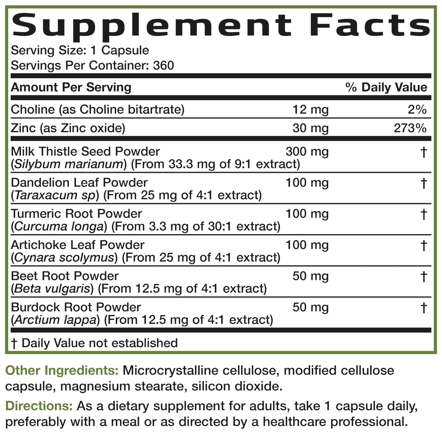Bronson Liver Detox Advanced Detox & Cleansing Formula 60 Capsules | Liver Health Support with Milk Thistle, Dandelion Extract, Turmeric, Artichoke Leaf & Beet Root, Non-GMO, Soy-Free