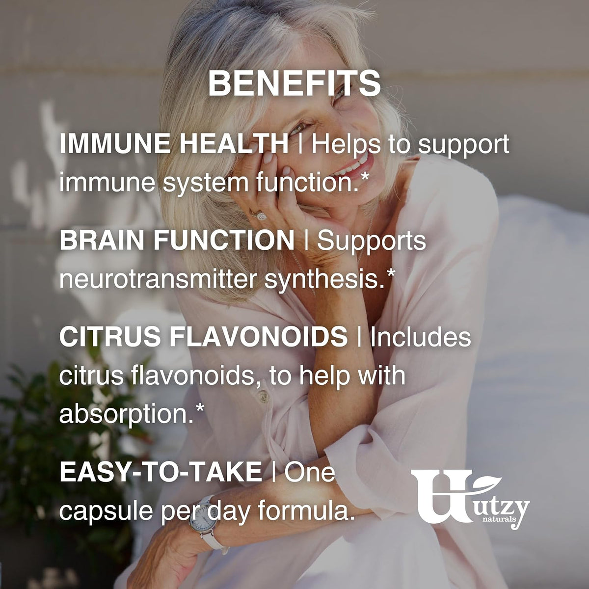 Utzy Naturals Vitamin C Complex | 400 mg | 60 Capsules