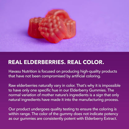 Sambucus Elderberry Gummies with Vitamin C & Zinc, Berry, 30 Servings | Vegan, Non-GMO, Gluten Free Elderberry Gummies, 100mg Extract Per Serving for Immune Support and Wellness Defense, 60 Count