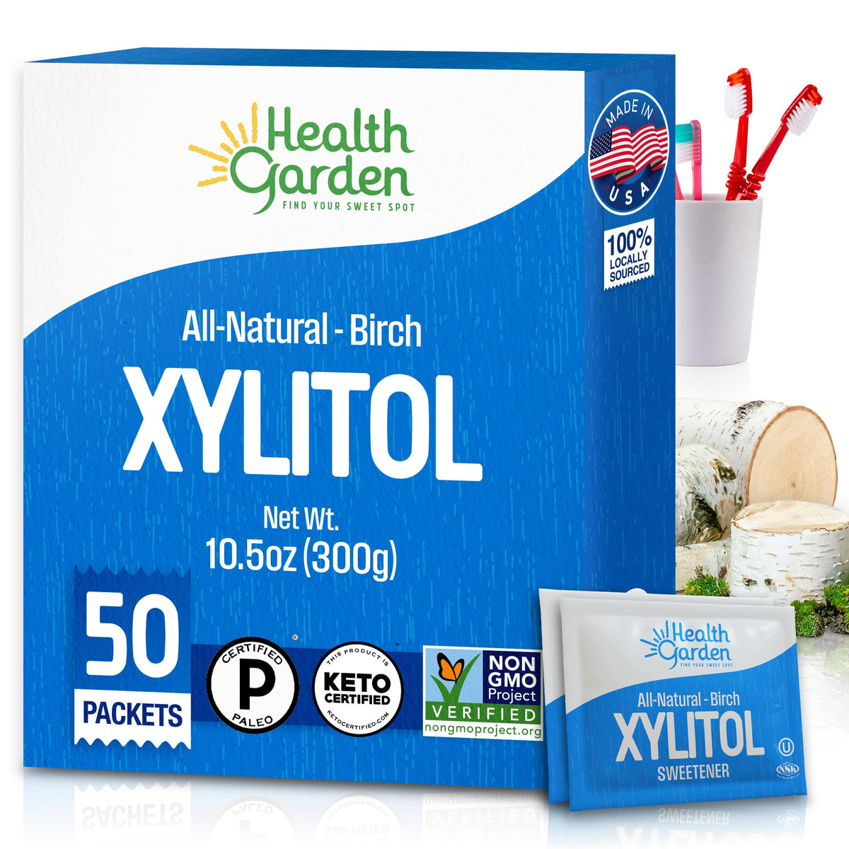 Health Garden Birch Xylitol Sweetener - Xylitol Sugar Substitute - 15 oz