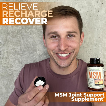 2000mg MSM Supplement for Cartilage & Joint Support - No Talc - 100 Tablets