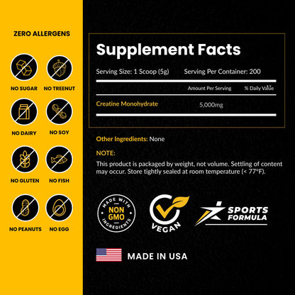 ForestLeaf Micronized Creatine Monohydrate Powder - Maximize Muscle Growth & Strength - Unflavored Creatine for Women and Men - 5G Per Serving - 100 Servings