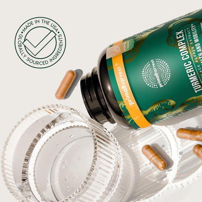 Primal Harvest Turmeric Complex - Daily Vegan Supplement, Gluten Free