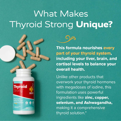 Redd Remedies, Thyroid Strong, Supports Healthy Thyroid Function and Balance, 60 Vegan Capsules