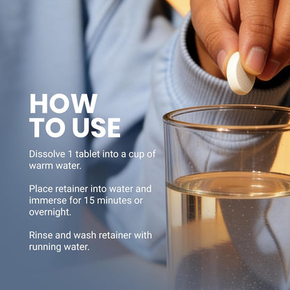 Coffee & Tea Retainer Cleaner Tablets, Mint, 4 Month Supply by M4
