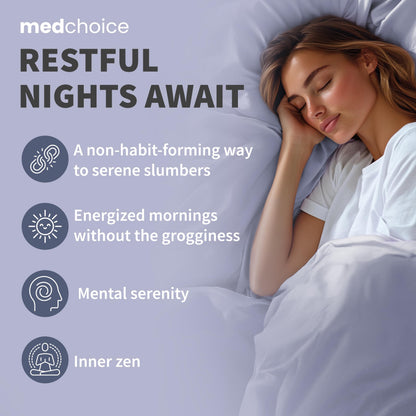 MEDCHOICE 12-in-1 Melatonin-Free Sleep Support Capsules, 90ct
