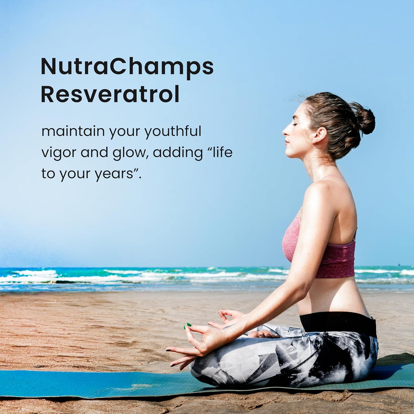 Resveratrol Complex – 1,200 mg Trans-Resveratrol with Grape Seed, Green Tea & Acai Berry – Rich in Polyphenols & Antioxidants - Support for Healthy Aging, Heart Health & Vitality – 60 Vegan Capsules
