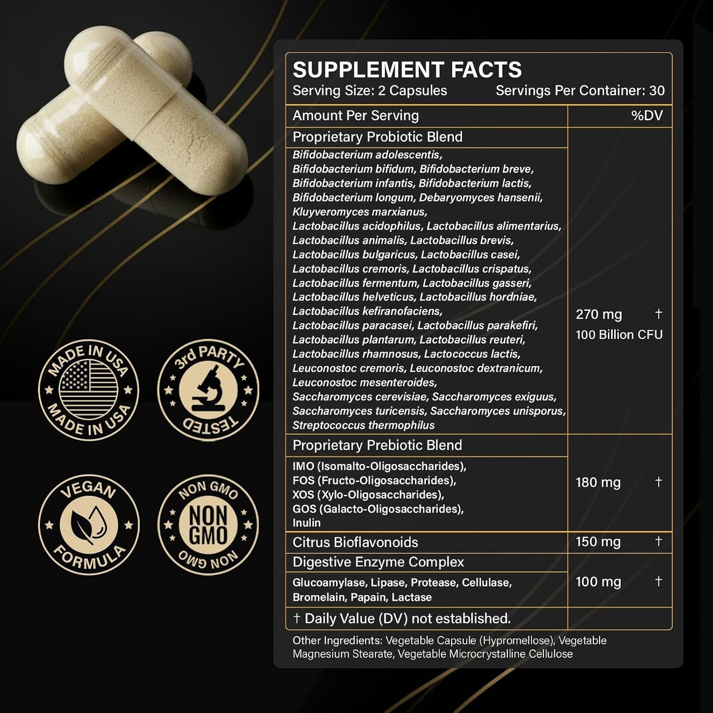 Hydrogen Water Tablets + Probiotics with Prebiotics Bundle 12 PPM H2 Hydrogen Tablets & 35 Strain Probiotics 100 Billion CFU | Daily Supplement Routine | 2 Items