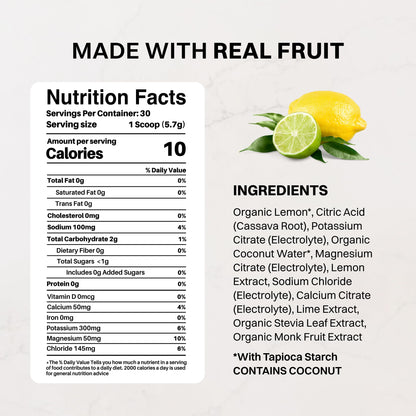Blue Hawaiian Electrolytes Drink Mix | 30 Servings | Organic Coconut Water, Spirulina & 5 Key Electrolytes
