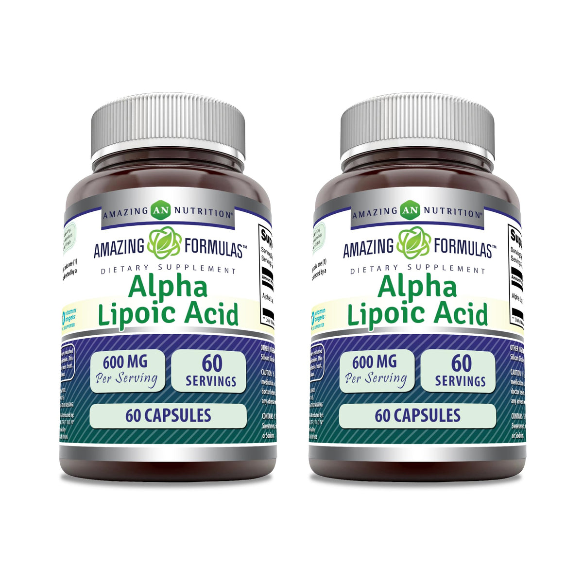 Amazing Formulas Alpha Lipoic Acid | 600 Mg Per Serving Supplement | Capsules | Non-GMO | Gluten Free | Made in USA (1 Pack | 120 Count)