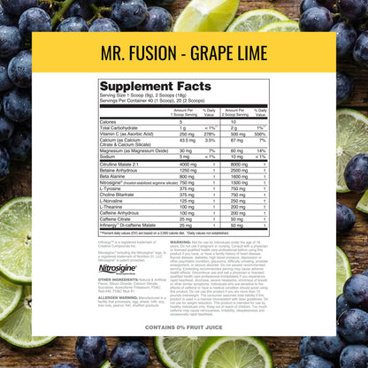 Nutrithority - Mr. Fusion Pump Pre Workout Powder (Pineapple Punch)
