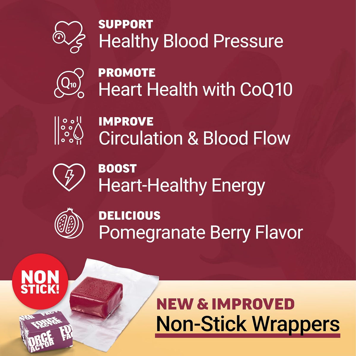 Force Factor Total Beets Ultimate Heart Health for Blood Pressure Support