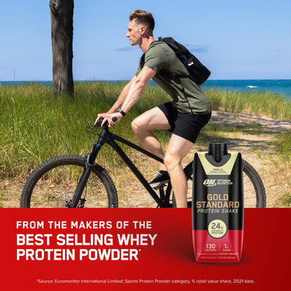Optimum Nutrition Gold Standard Protein Shake, 24g Protein, Ready to Drink Protein Shake