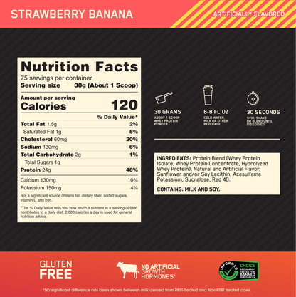 Optimum Nutrition Gold Standard 100% Whey Protein Powder & Gold Standard Pre-Workout