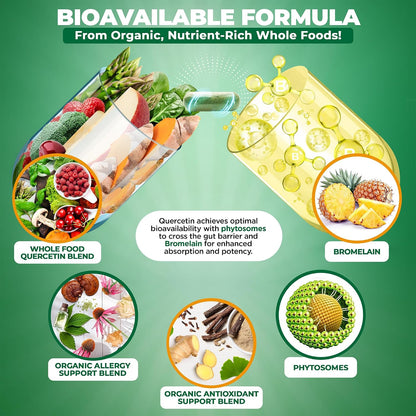 MoxyVites Quercetin with Bromelain + Vitamin D3 K2 & Omega-7 – Enhanced Absorption Immune Support – Bone & Heart Wellness Bundle