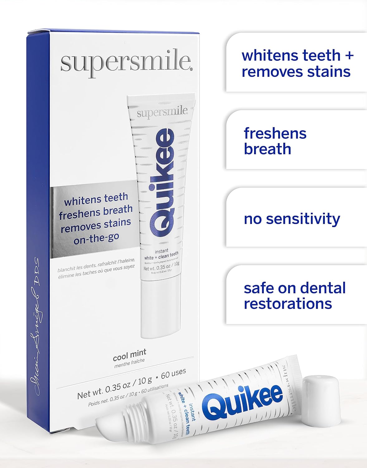 Supersmile Quikee On-The-Go Whitening Gel, Brush-Free Instant