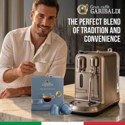 Gran Caffè Garibaldi Espresso Pods, Decaffeinato, 50Count