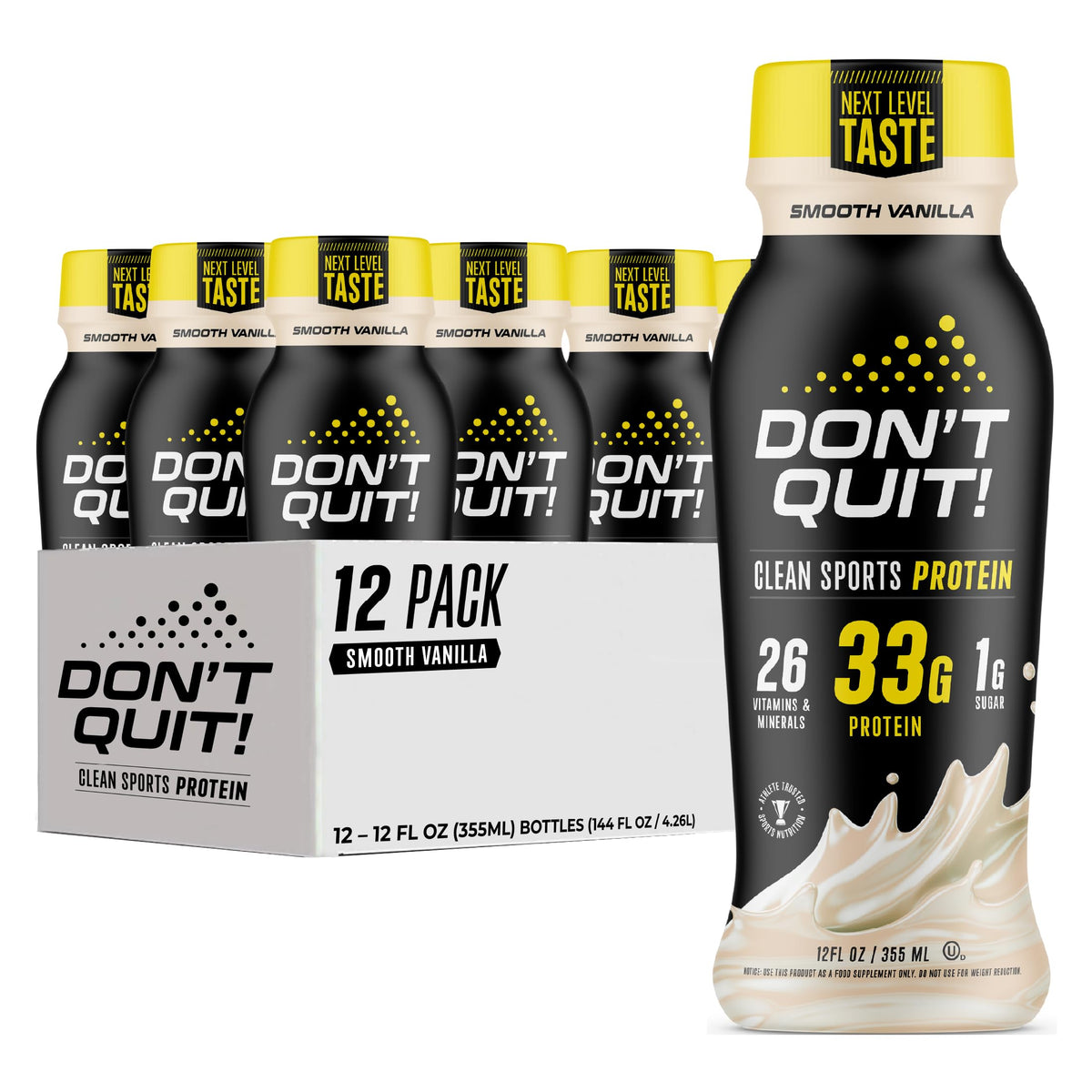 DON'T QUIT Clean Sports PROTEIN Shake (Vanilla)