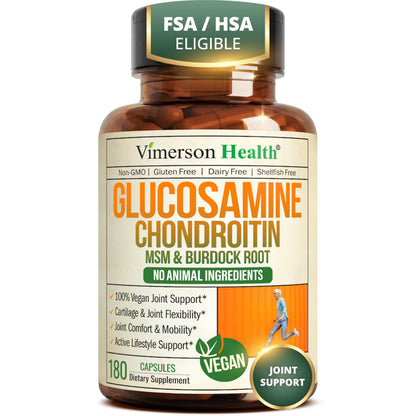 Glucosamine Chondroitin MSM Joint Support Supplement for Women & Men 90 Ct