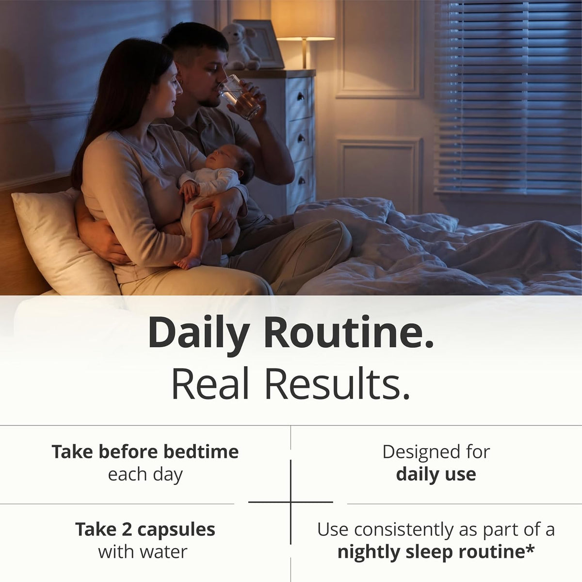 Sleep Supplement with 400mg L-Theanine, Magnesium, GABA & 2mg Melatonin – Supports Restful Sleep & Relaxation, Helps Restore Natural Sleep Cycle – Balanced Formula, Non-Habit Forming – 60 Capsules