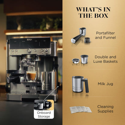 Ninja Luxe Café Premier 3-in-1 Espresso Machine, Drip Coffee, & Cold Brew