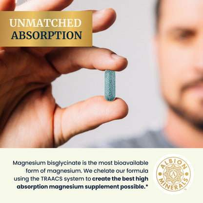 Magnesium Glycinate Supplement | Advanced Microbeadlets | Chelated for Maximum
