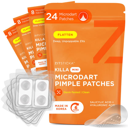 ZitSticka Killa Mini Microdart Pimple Patch For Face, Fast-Acting, 8 Count