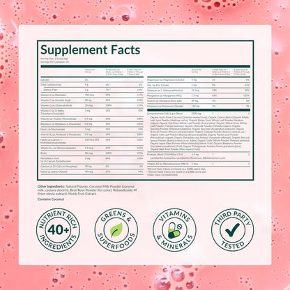 BEAM Kids Multivitamin Powder – Kids Vitamins with Greens, Probiotic & Prebiotic, Immune Support for Children & Toddlers, No Artificial Sweeteners, for Picky Eaters, 20 Servings, Chocolate Flavor