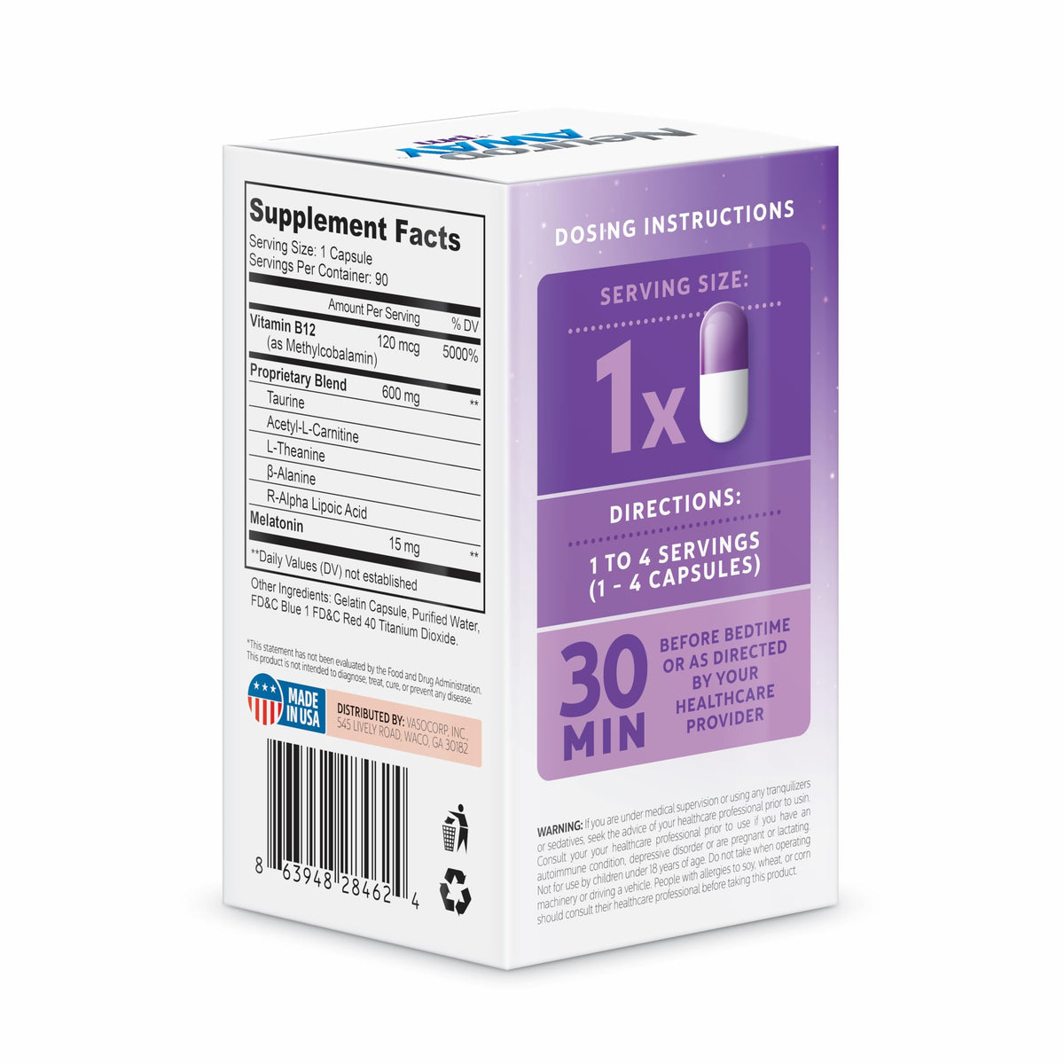 NeuropAWAY Nerve Support PM | 90 Capsules