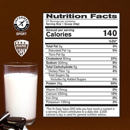 BARE PERFORMANCE NUTRITION BPN Whey Milk N' Cookies Protein + Creatine Bundle