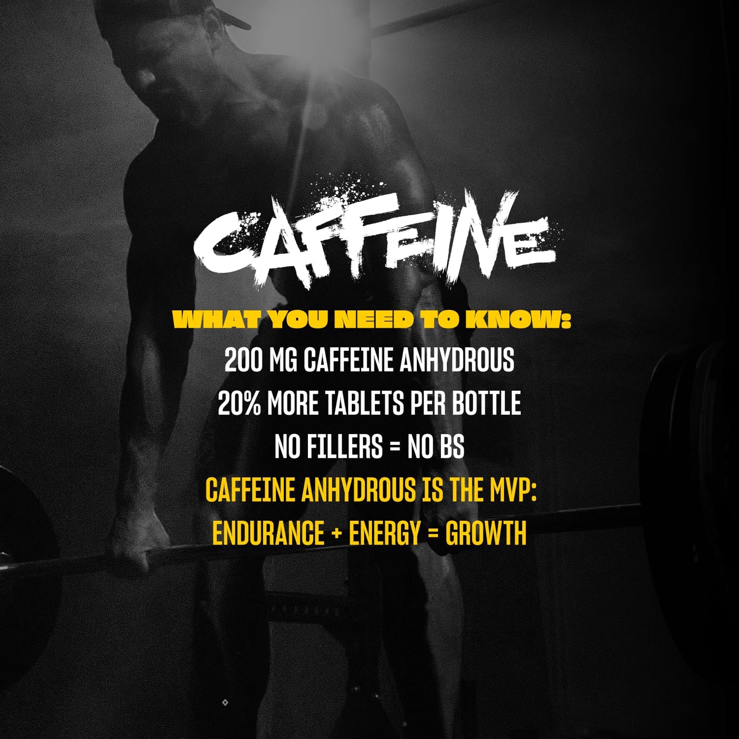 Mutant Caffeine Pills – Pharmaceutical-Grade Pure Caffeine Supplement for Boosting Energy, Focus, Mental Alertness, Performance, & Endurance – Reduces Fatigue & Restores Wakefulness – 240 Tablets
