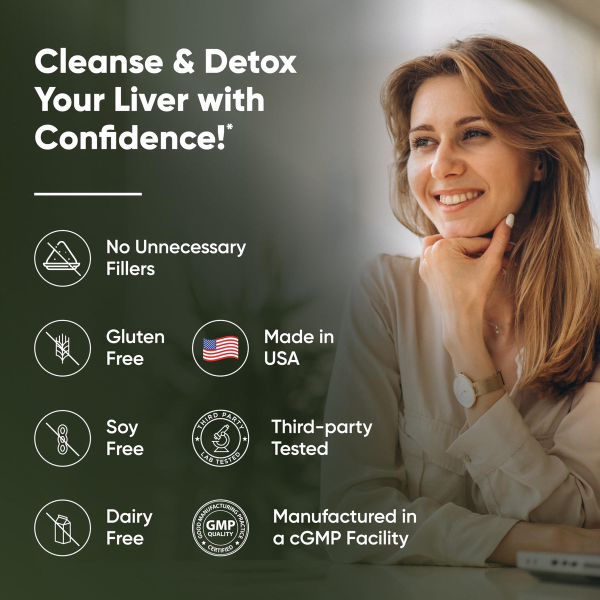Sandhu's Liver Renew Cleanse Detox, Repair & Support |70 Capsules| 1 Month+ Supply