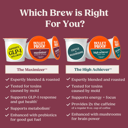 Bulletproof Coffee + Organic Grass-Fed Butter Single-Serve Pods, Keto Coffee, All-in-One Recipe with MCT Oil and Butter, 24 Count