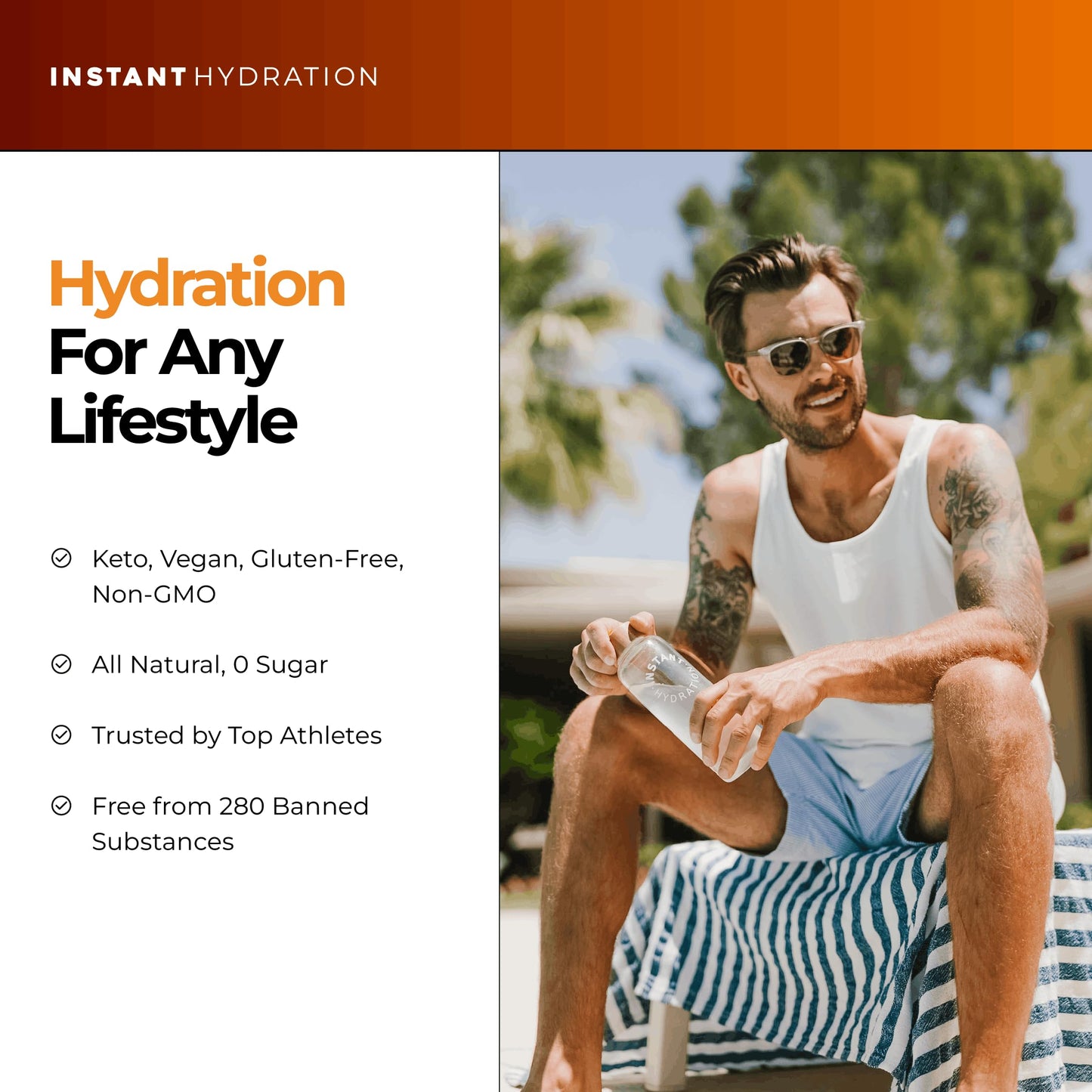 Instant Hydration Sugar Free Electrolytes Powder Packets Variety Pack - Watermelon, Raspberry, Lemon Lime Drink Mix & Travel Essentials with Magnesium and Potassium - Post Workout Recovery - 20 Sticks