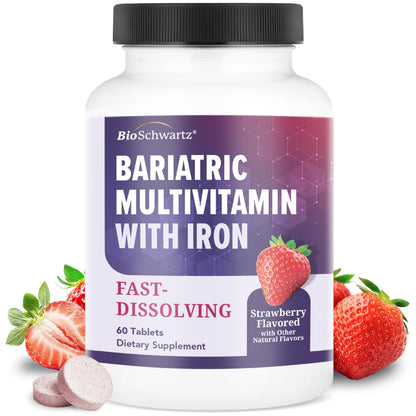 Bariatric D3 K2 Dissolvable Tablets - 90 Cherry-Strawberry Tablets
