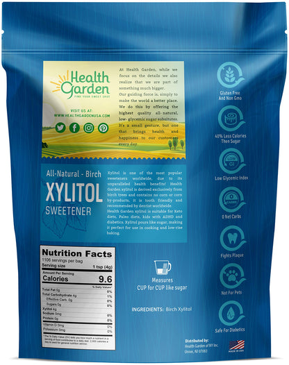 Health Garden Birch Xylitol Sweetener - Xylitol Sugar Substitute - 15 oz