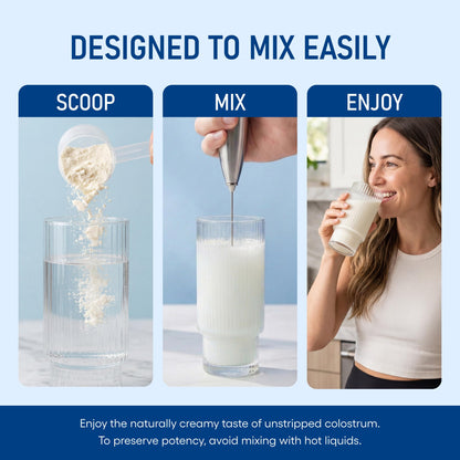 Physician's CHOICE Colostrum Gold Powder - First-Day Milking for Gut & Immune Support - Potent IgG Antibodies & Bioactive Nutrients - Whole & Unstripped - Easy to Mix - Made in the USA - 60 Servings