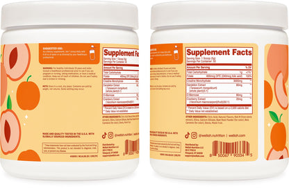 Wellah Creatine for Women - Creatine Monohydrate with Dandelion & Cranberry Extract (50 Servings, Strawberry Lemonade) | Creatine Monohydrate with Dandelion & Cranberry Extract
