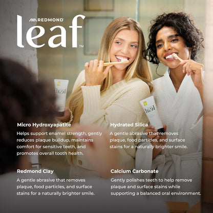 REDMOND Leaf Micro Hydroxyapatite Toothpaste Tube (Variety Pack)